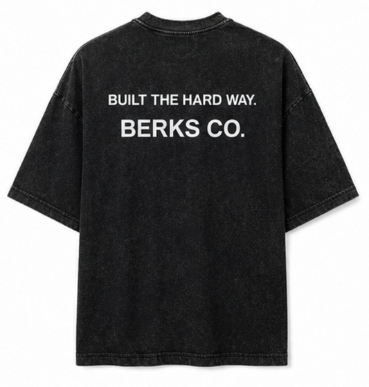 Built The Hard Way Tee | Washed Black