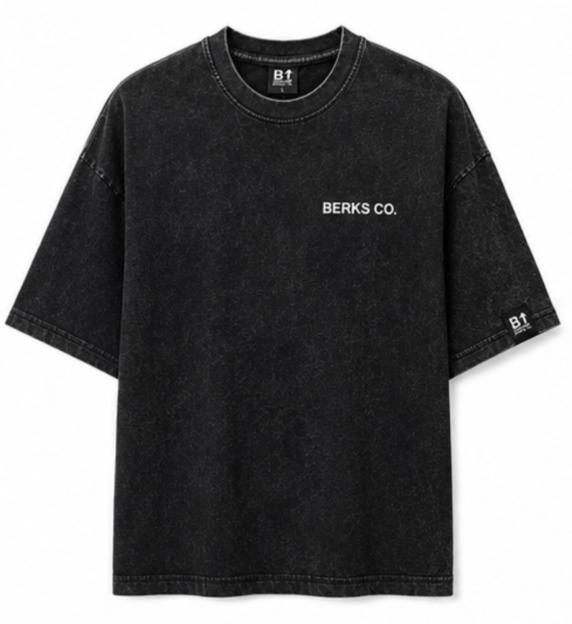 Built The Hard Way Tee | Washed Black