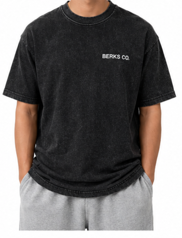 Built The Hard Way Tee | Washed Black