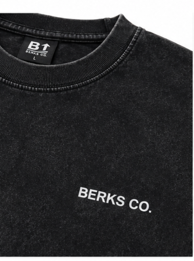 Built The Hard Way Tee | Washed Black