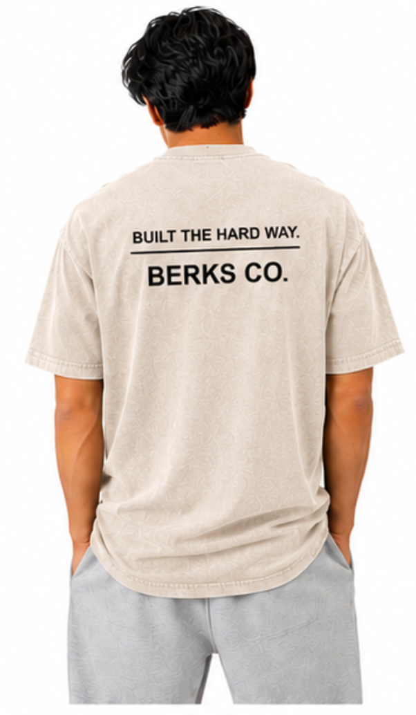 Built The Hard Way Tee | Vintage White